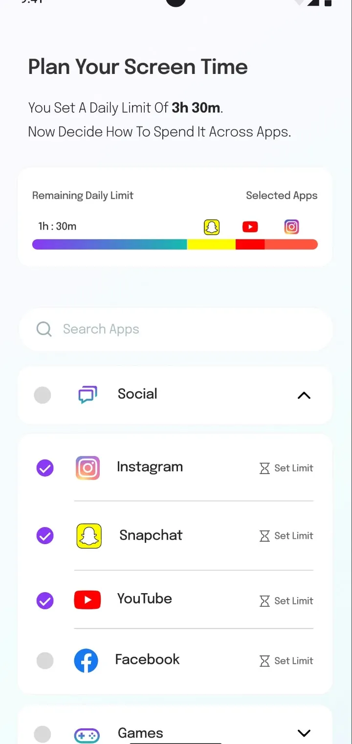 Sukun app mobile screen