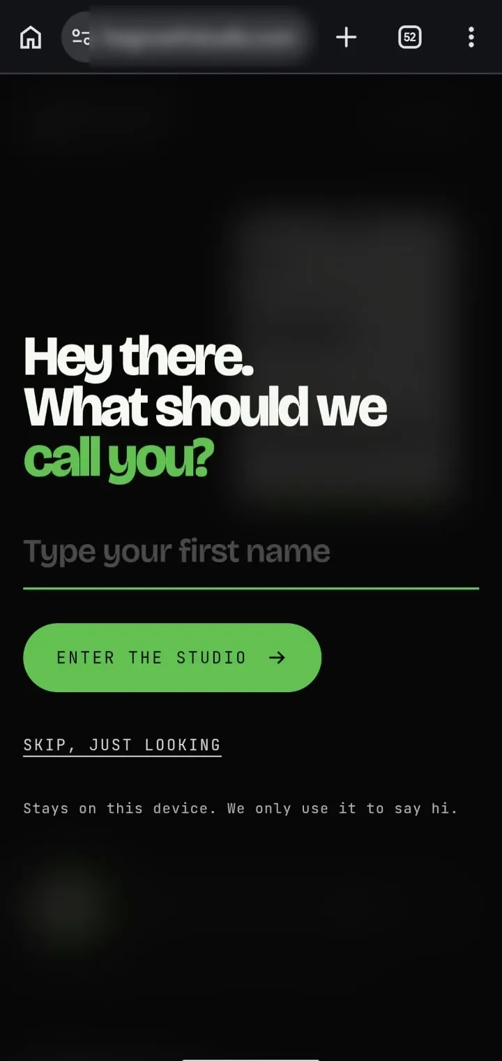 HW Growth Studio, name gate