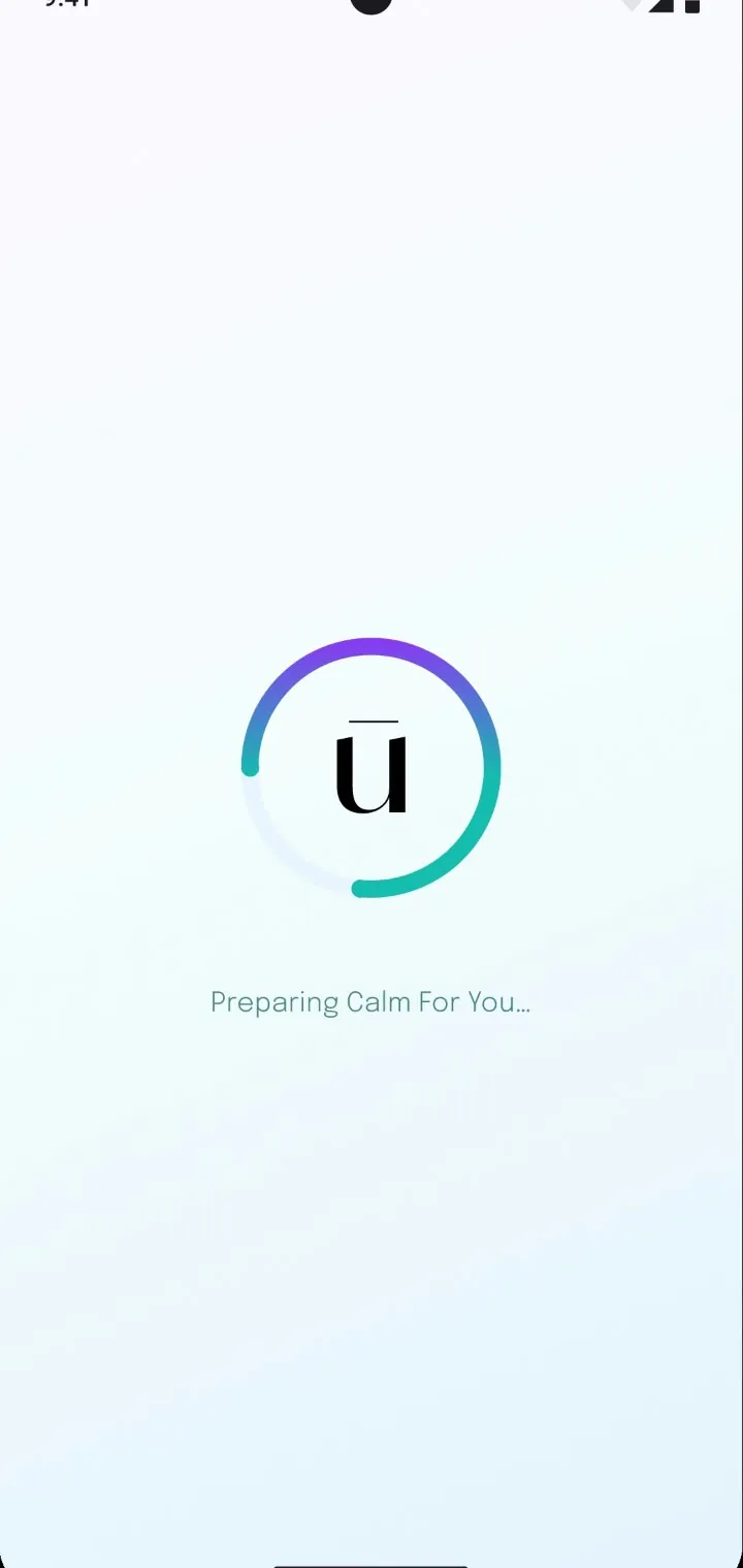 Screen time app, loading screen