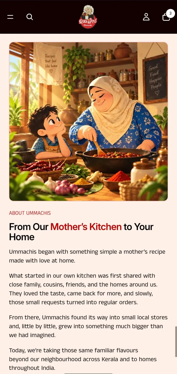 Ummachi’s, from our mother’s kitchen