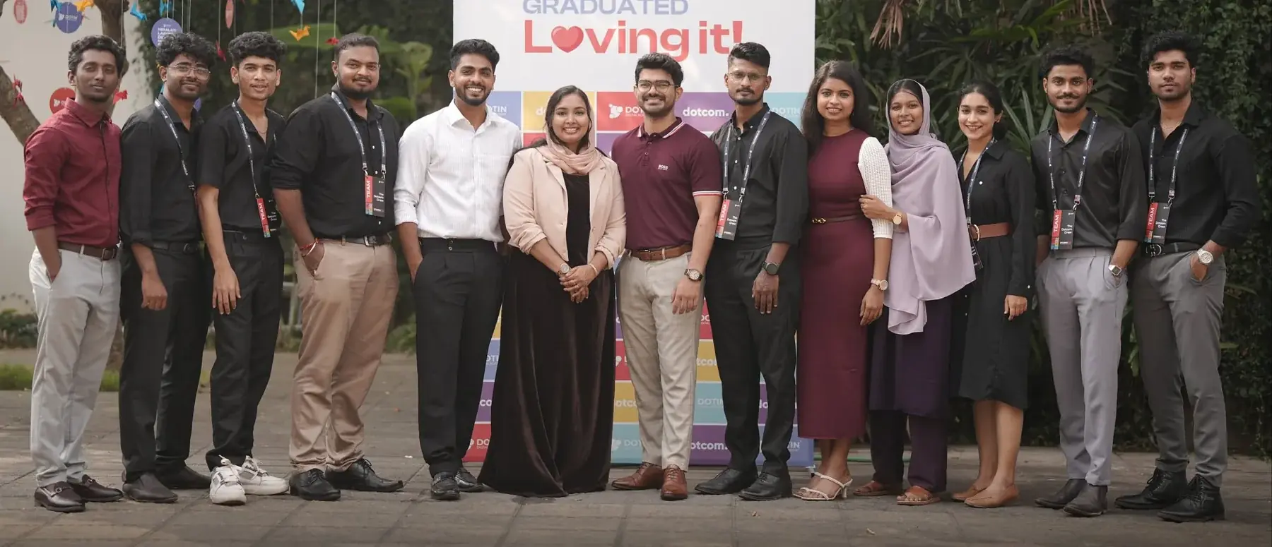 The Dotcom Creatives team at the Dotin Digital Academy graduation