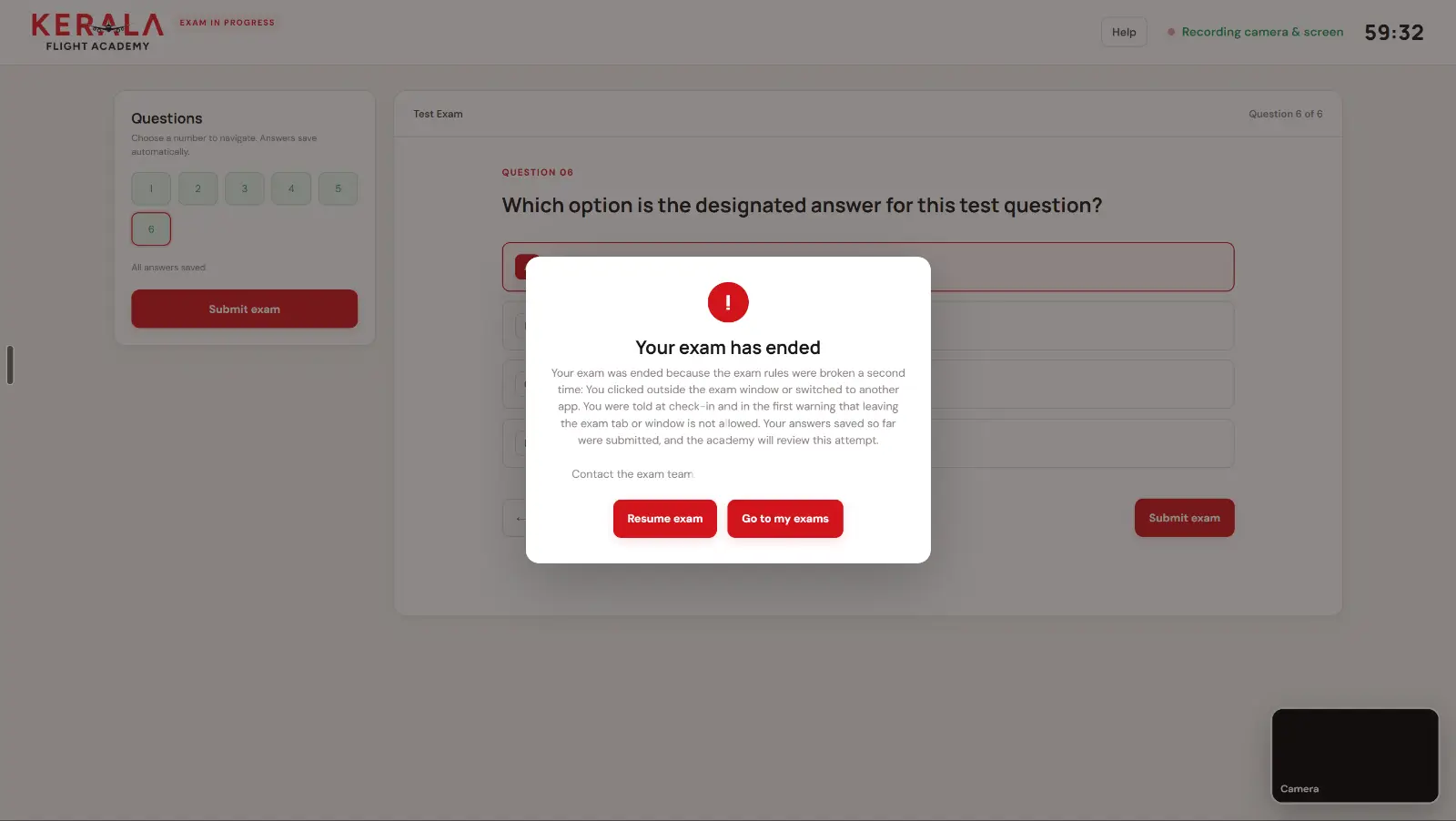The second time, the attempt ends and goes to the academy for review